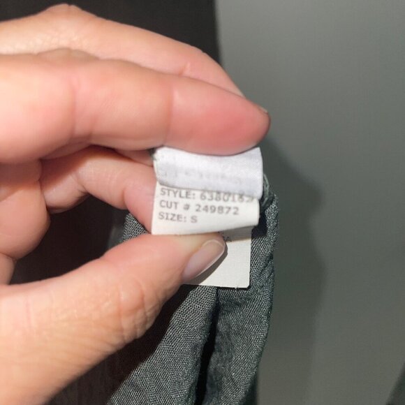 Cut Loose Womens Dress Size Small Green Faux Wrap Midi Pockets V Neck Casual - Picture 6 of 8